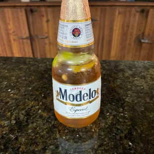 Cold beer and micheladas...