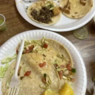 Leftover tacos