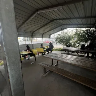 Outside seating