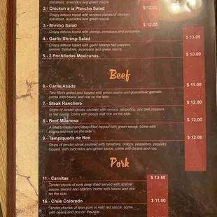 Menu for El Maguey