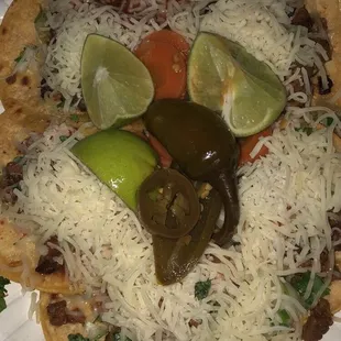 5 tacos Asade with Cheese(Ask for them with crunchy tortillas)