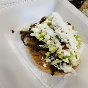 Steak Tostada
