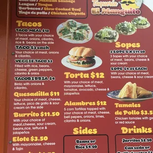 Great Menu.  Such fresh food made by people who care about it.