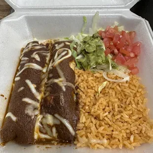 Lunch Enchilada   Poblanas