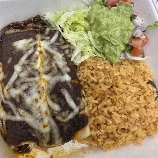 Enchilada   Poblanas lunch portion