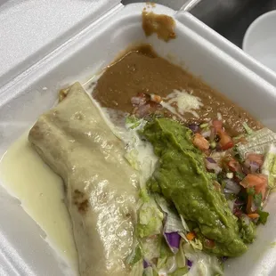 Chimichanga lunch