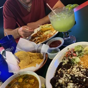 1. Sopa de Pollo Enchiladas Poblanos large marg