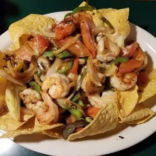 Nachos Fajitas (Shrimp)