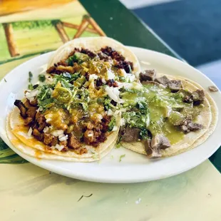 Assorted tacos - delicious!