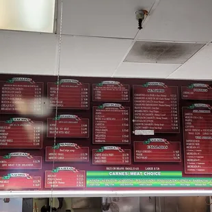 Menu (taken on 3/16/2022)