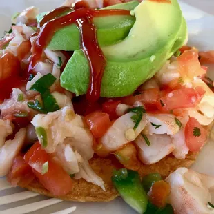 Shrimp Tostada- decent
