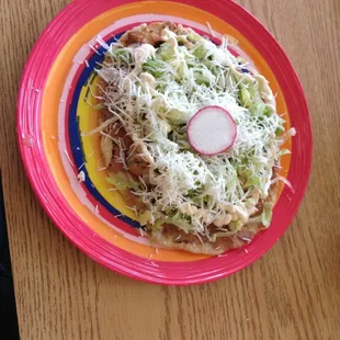 Enjoying Guarache for lunch