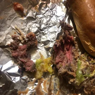 Pedi una torta de carne asada y esto está feo