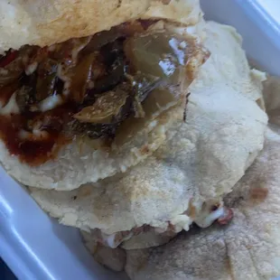 Rajas y queso gordita