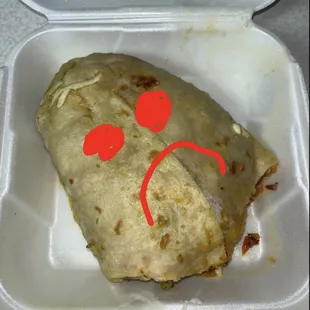 Sad burrito