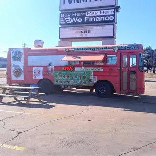 The big red school bus