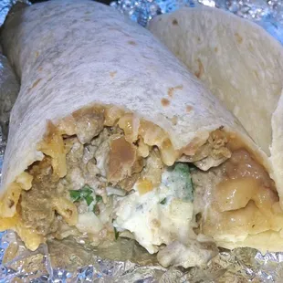 Carne asada burrito, tasty and only $5.