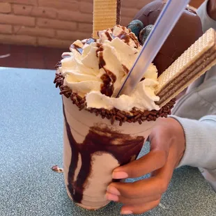 Chocolate milkshake!