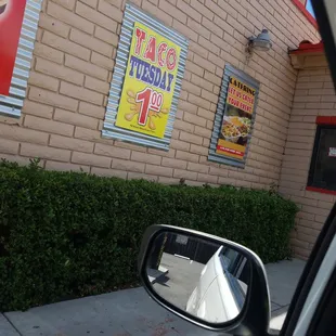 Waiting in the drive-thru. I never make it here for Taco Tuesdays...