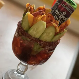 a glass of bloody bloody