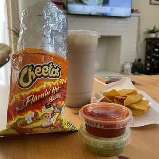 Hot Cheeto Burrito combo