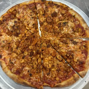 Shrimp pizza