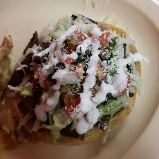 Huarache de asada..