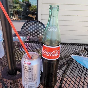 Coke &amp; diet coke - they do have outside patio