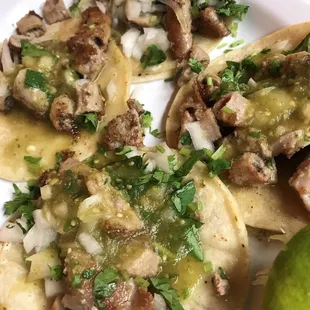 I have some room for tacos de tripa!