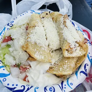 Flautas. Huge portion for only $9.00