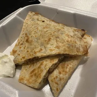 Carnitas quesadilla