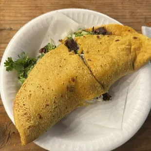 Quesadilla de pastor y asada
