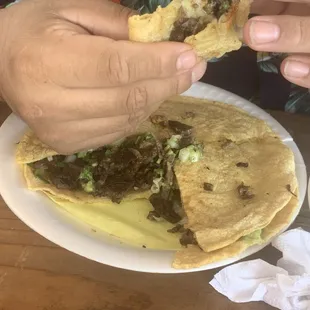 Mulita de asada.