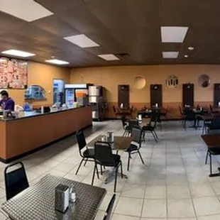 Panorama of restaurant interior