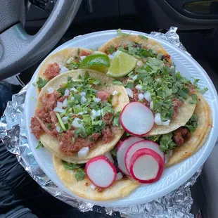 Tacos Al pastor Y Tripa