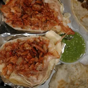 a plate of taqueria el pastoro