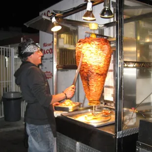 The al pastor wheel.
