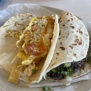 Chilaquiles taco