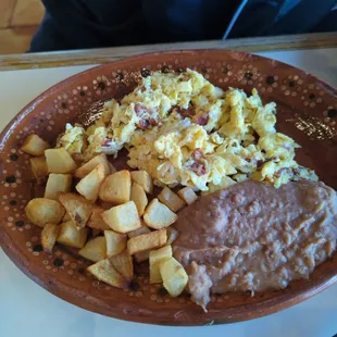 Bacon and egg plate