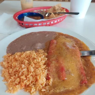 Cheese Enchilada Plate