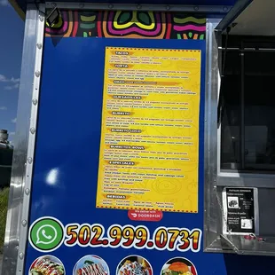 The menu. Everything they have is delicious.
