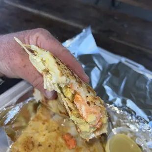 Chicken quesadilla. Out of this world delicious.