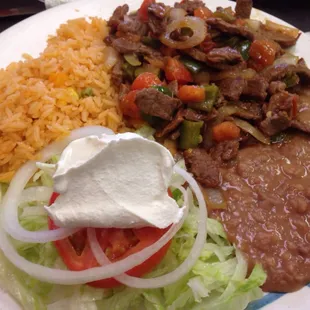 Mexican Steak Platter $10