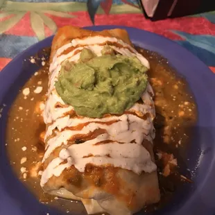Chicken burrito