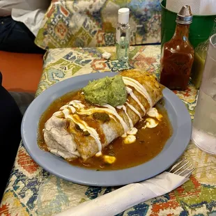 Chicken burrito