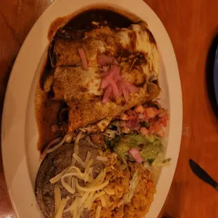 Triple enchiladas yummy