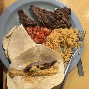 Tacos al Carbon (without veggies)