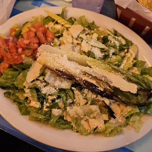 Grilled Chipotle ceasar salad