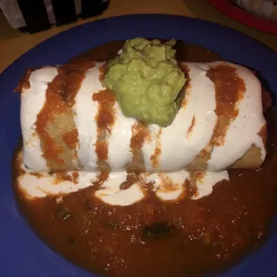 Chile Braised Beef Burrito