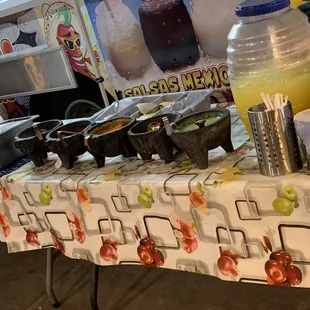 Salsas are good, they keep it clean.